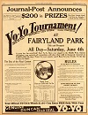 Yo-Yo Tournament at Fairyland Park 1932